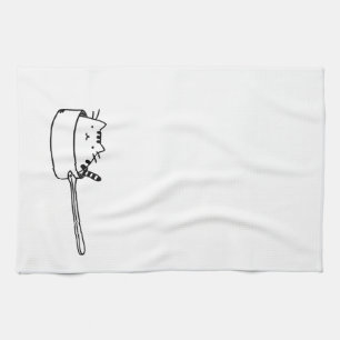 Cat in a Pot Kitchen Towel
