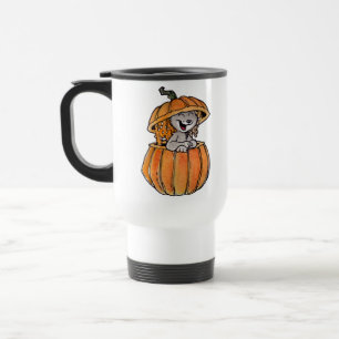 Cat in a Pumpkin Travel Mug