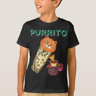 Cat In A Purrito | Birthday For Son T-Shirt