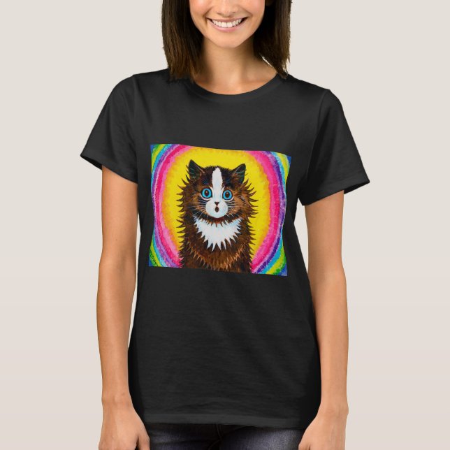 Cat in a Rainbow, Louis Wain T-Shirt (Front)