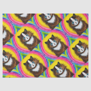 Cat in a Rainbow, Louis Wain Tissue Paper