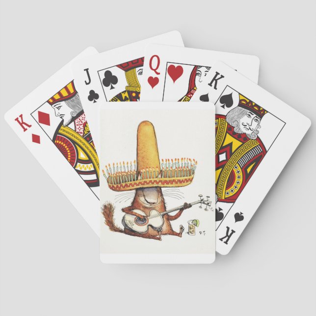 Cat in a Sombrero Playing Cards (Back)