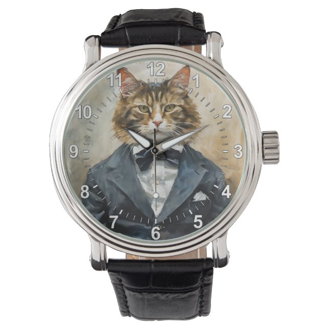 Cat in a Suit Watch (Front)