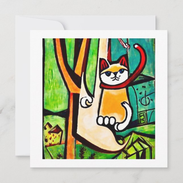 Cat in a tree - Abstract Naive (Front)
