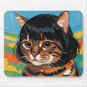 Cat In A Wig (#8) Mouse Mat