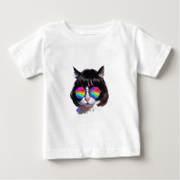 Cat in a Wig + Sunglasses (Painting #1)