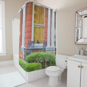 Cat in a Window Shower Curtain
