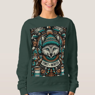 Cat in a Winter Hat Sweatshirt
