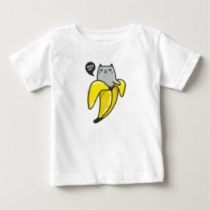 Cat in banana baby T-Shirt