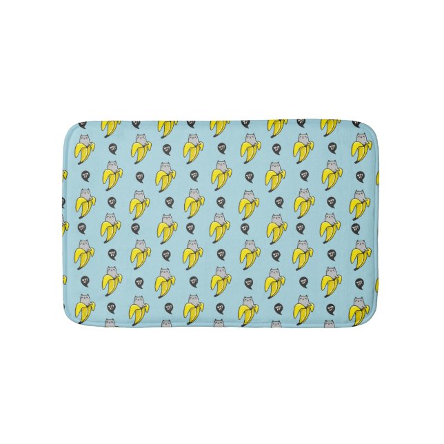 Cat in banana bath mat (Front)