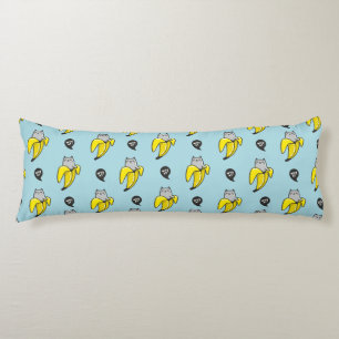 Cat in banana body cushion
