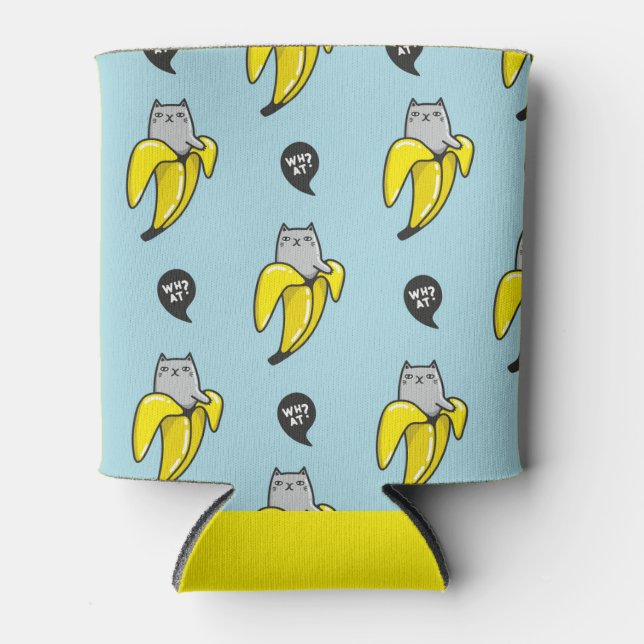 Cat in banana can cooler (Front)