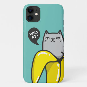 Cat in banana iPhone 11 case