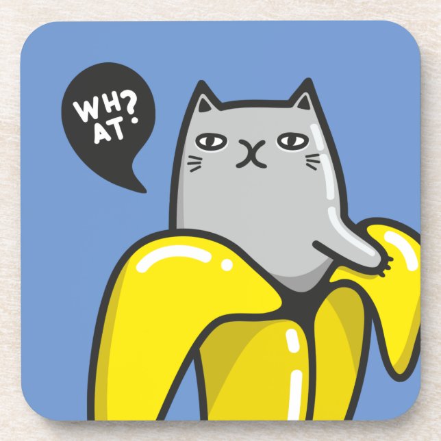 Cat in banana coaster (Front)