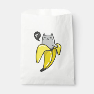 Cat in banana favour bags