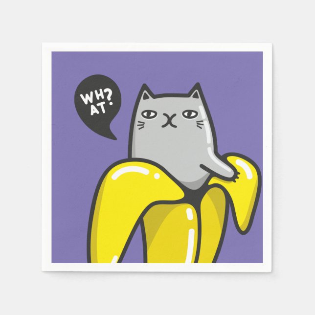 Cat in banana napkin (Front)
