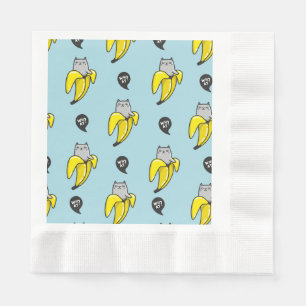 Cat in banana napkin