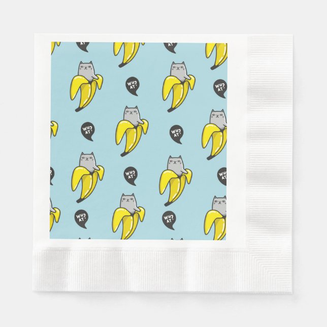Cat in banana napkin (Front)
