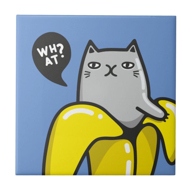 Cat in banana tile (Front)