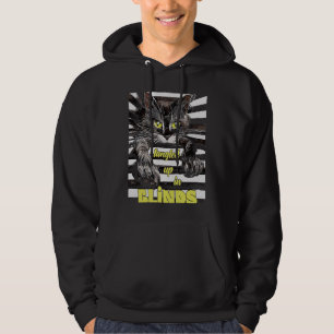 Cat in Blinds Explorer Kitten Hoodie