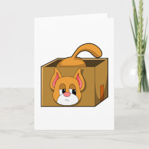 Cat in Box Card