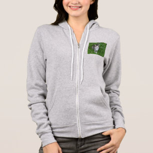 Cat in Clover Saying Hello Hoodie