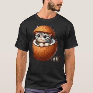 Cat in Coconut Costume T-Shirt