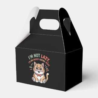 Cat in Energy Saving Mode Favour Box
