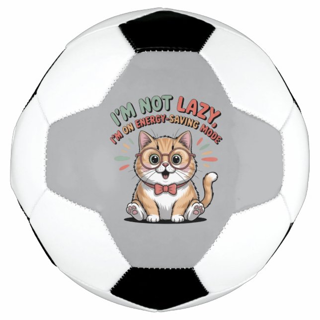 Cat in Energy Saving Mode Football (Front)