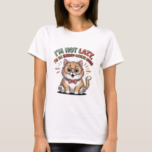 Cat in Energy Saving Mode T-Shirt