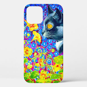 Cat in Flowers iPhone 12 Case