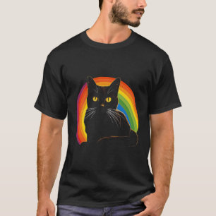 Cat In Front Of Rainbow Cats Catowner T-Shirt