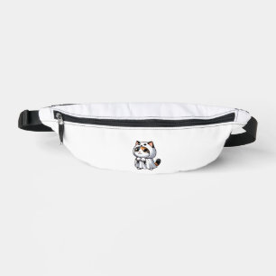 Cat in Ghost Costume for Halloween  Bum Bags
