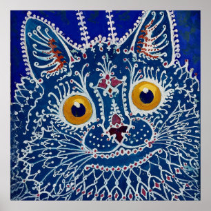 “Cat in Gothic Style” by Louis Wain Poster