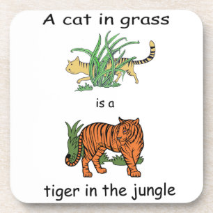 Cat in Grass is a Tiger in the Jungle Coaster
