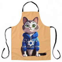 Cat in Hanukkah Sweater