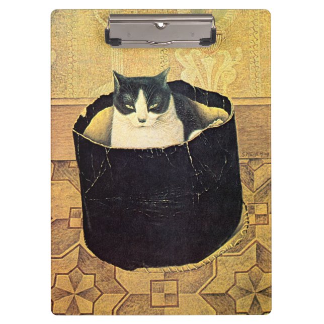 Cat in Hatbox, Solomon Meijer Clipboard (Front)