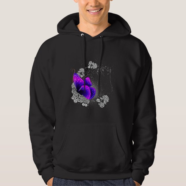 Cat In Heaven Animal Memorial Theme Cat Lovers Hoodie (Front)