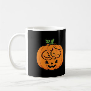 Cat in Jack O Lantern Halloween Coffee Mug