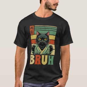 Cat in Kimono Japanese Culture Meme with Anime Bru T-Shirt