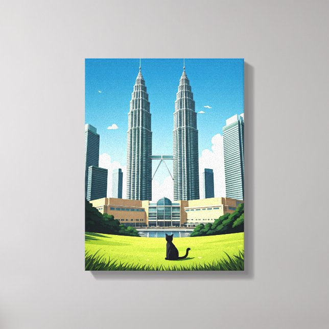 Cat in Kuala Lumpur Malaysia Canvas Print (Front)