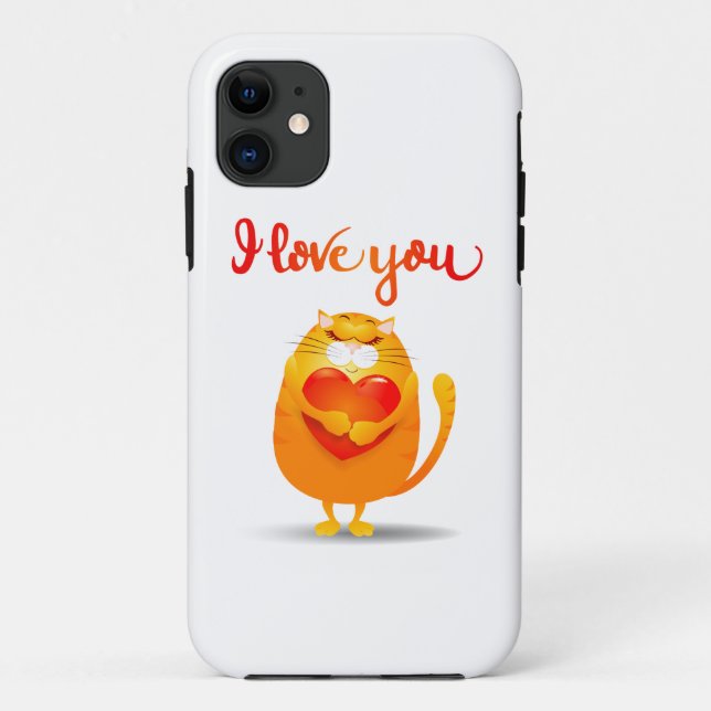 Cat in Love iPhone / iPad case (Back)