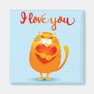 Cat in Love Magnet