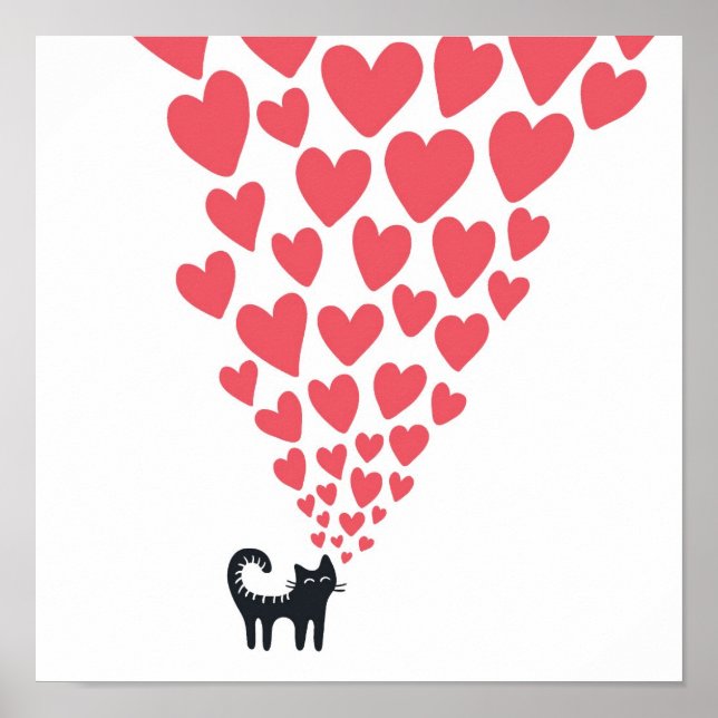 Cat in Love Poster (Front)