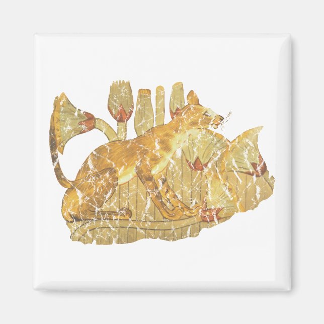 cat in marsh magnet (Front)