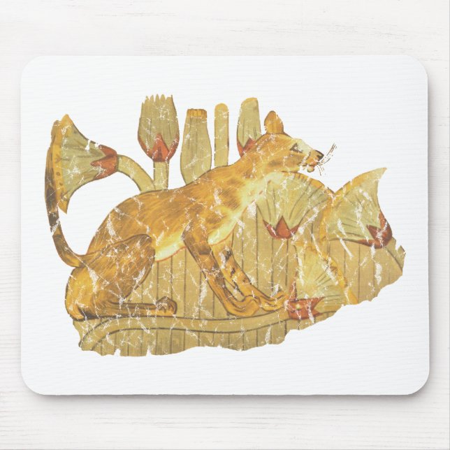 cat in marsh mouse mat (Front)