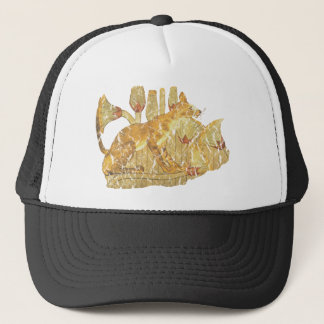 cat in marsh trucker hat
