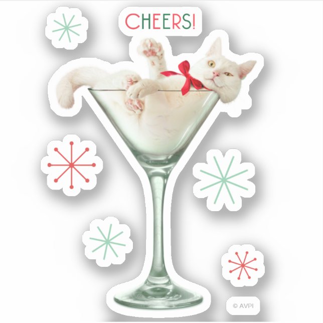 Cat in Martini Glass (Front)