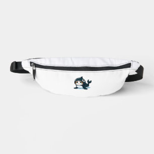 Cat in Orca Costume Tank Top Bum Bags