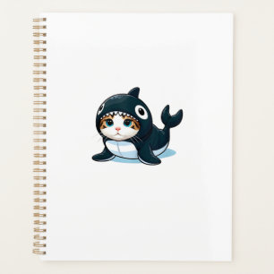 Cat in Orca Costume Tank Top Planner